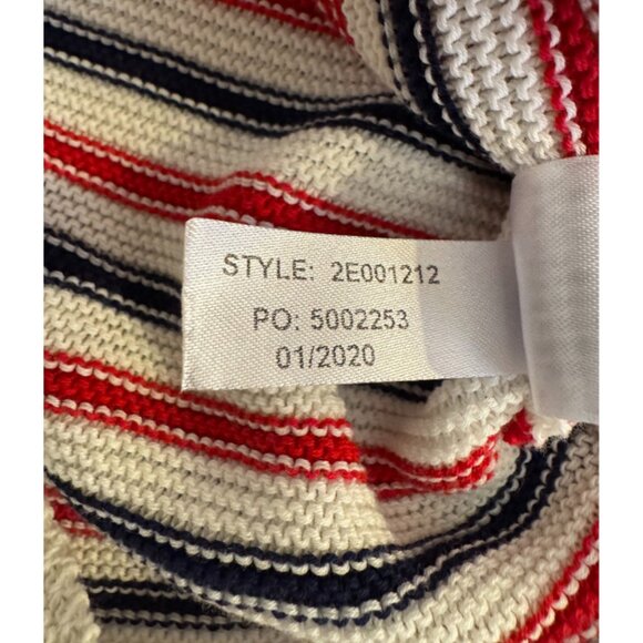 Vineyard Vines Cotton Striped Knit Beach Sweater, Red White & Navy Size XS - Picture 5 of 6